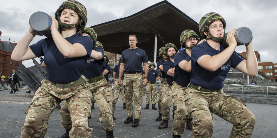 The Senedd plays host to Welsh military students